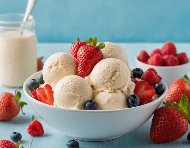 Nº 1 Sorvete de Queijo Cottage - Uma Delícia Refrescante 1 Sorvete de Queijo Cottage