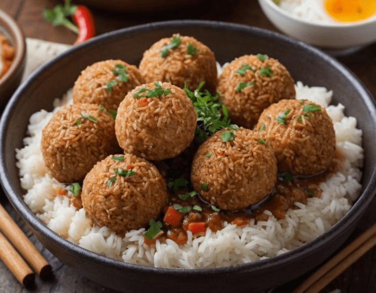 Bolinhos de Carne com Arroz :Receita Nostálgica dos Anos 80 e 90 54 Bolinhos de Carne com Arroz