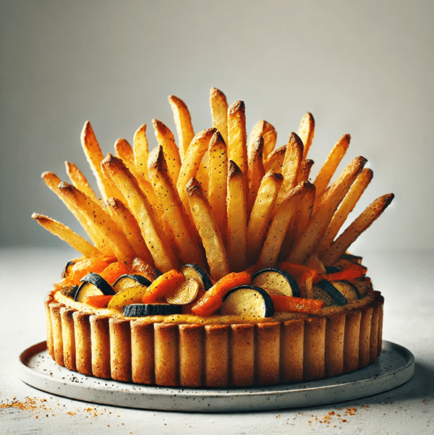 7+ Torta Rústica de Legumes com Batata Palha - Um Prato Versátil e Delicioso 1 Torta Rústica de Legumes com Batata Palha