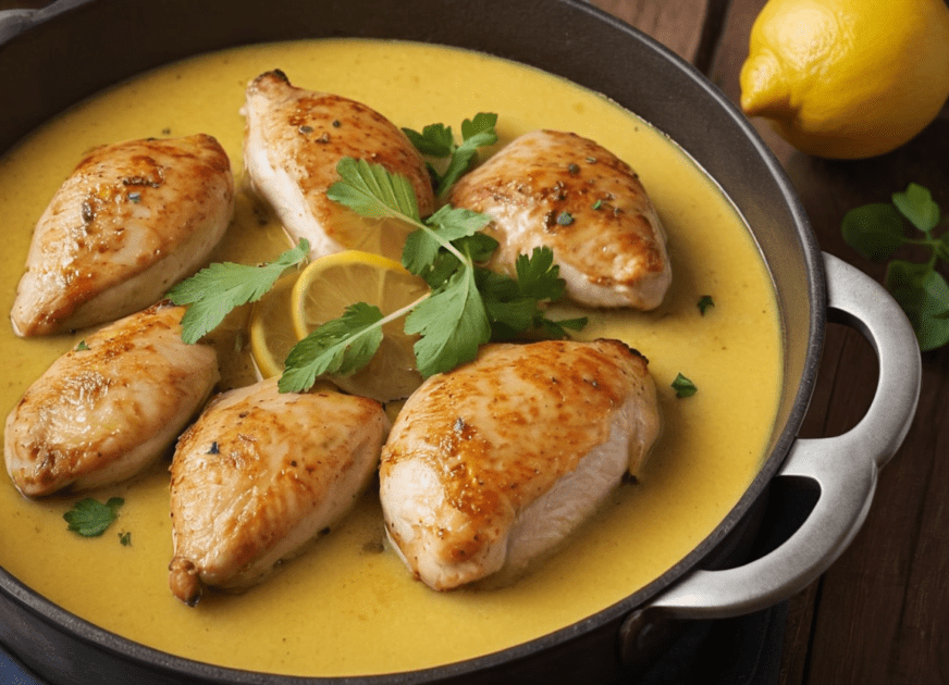 9 Frango ao Limão com Molho de Manteiga: Sabor e Simplicidade na Sua Cozinha! 1 Frango ao Limão com Molho de Manteiga