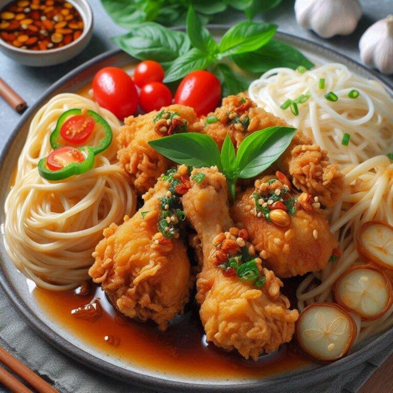 Como fazer Frango Frito com Molho de Alho 8 frango frito